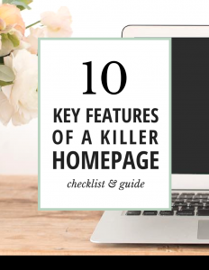 10 Key features of a killer home page