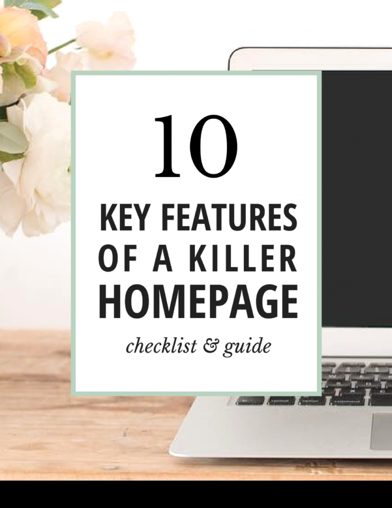 10 Key features of a killer home page